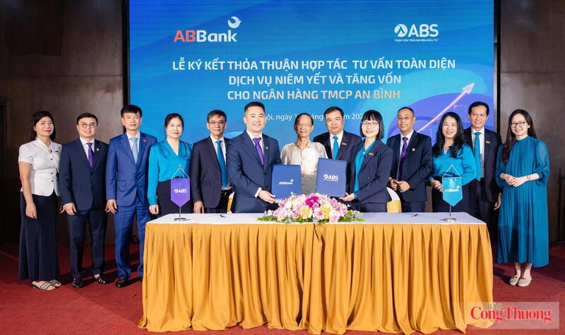 Đại diện ABBank và ABS ký thỏa thuận hợp tác