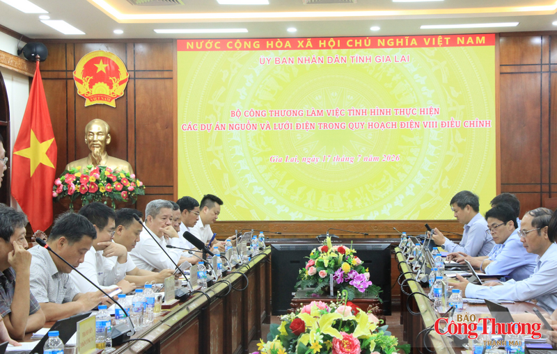 Đoàn công tác của Bộ Công Thương do Thứ trưởng Nguyễn Hoàng Long làm Trưởng đoàn đã có buổi làm việc với tỉnh Gia Lai về tình hình triển khai các dự án nguồn và lưới điện theo Quy hoạch điện VIII điều chỉnh.