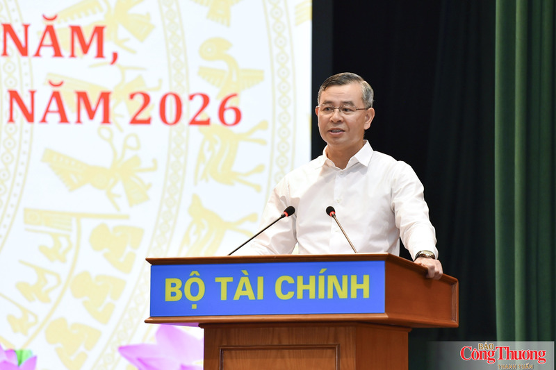 Bộ trưởng Bộ Tài chính Ngô Văn Tuấn phát biểu kết luận hội nghị.