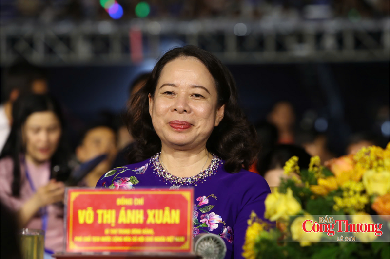 Uỷ viên Ban Chấp hành Trung ương Đảng, Phó Chủ tịch nước Võ Thị Ánh Xuân tại lễ khai mạc.