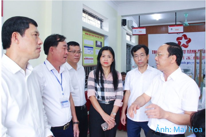 Lãnh đạo tỉnh Nghệ An kiểm tra công tác vận hành chính quyền địa phương 2 cấp.