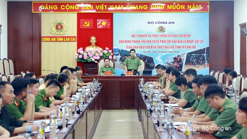 Bộ Công an triển khai cao điểm phòng thủ dân sự ứng phó mưa lũ khu vực Tây Bắc