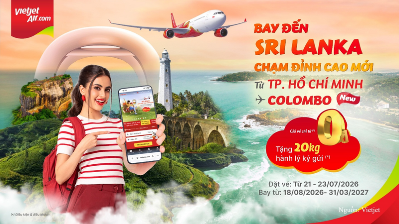 Khám phá Sri Lanka cùng Vietjet, vé từ 0 đồng - 2