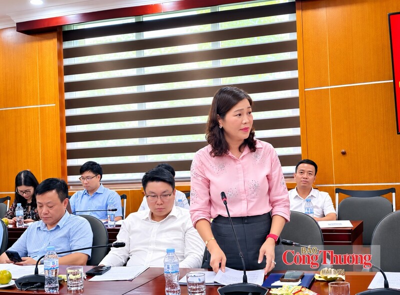 Đại diện Chi bộ Ủy ban Cạnh tranh Quốc gia tham gia đóng góp ý kiến tham luận tại hội nghị.