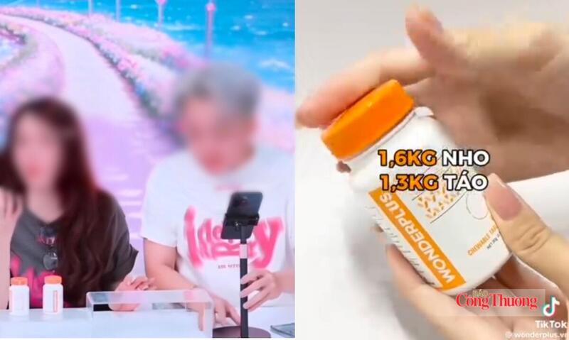 Nữ diễn viên nổi tiếng quảng cáo mỗi viên nhai của Wonderplus chứa 50 mg vitamin C, "tương đương với 3,5 quả chanh hoặc 1,3 kg táo". Ảnh chụp màn hình.