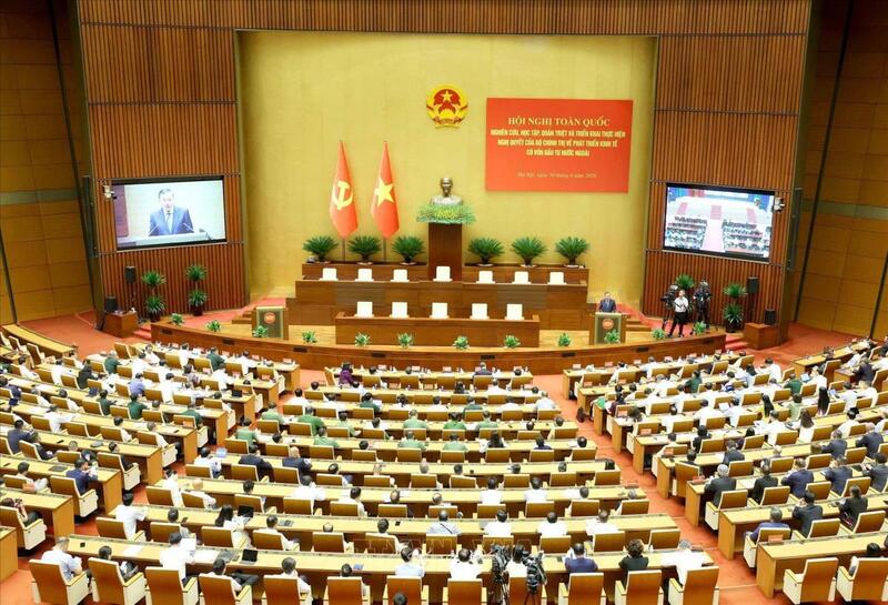 Hội nghị toàn quốc nghiên cứu, học tập, quán triệt và triển khai thực hiện Nghị quyết số 10-NQ/TW ngày 8/6/2026 của Bộ Chính trị về phát triển kinh tế có vốn đầu tư nước ngoài. Ảnh: TTXVN