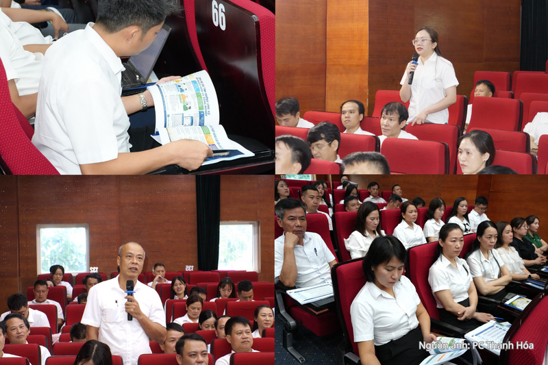 Học viên tích cực trao đổi, thảo luận các tình huống thực tiễn trong quá trình học tập.
