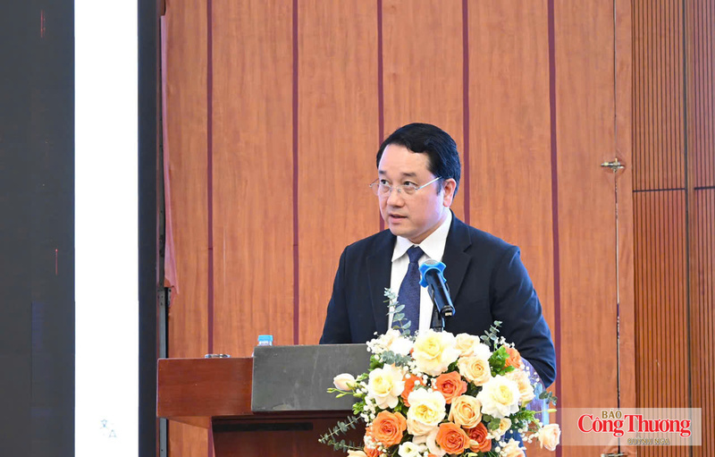 Ông Đào Ngọc Chiến, Giám đốc Quỹ Phát triển khoa học và công nghệ Quốc gia (NAFOSTED) phát biểu