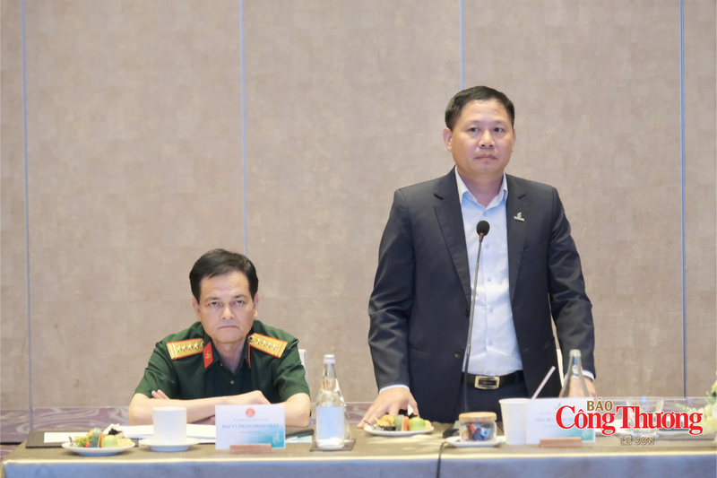 Ông Bùi Ngọc Dương, Chủ tịch HĐQT Tổng công ty Lọc hoá dầu Việt Nam phát biểu.