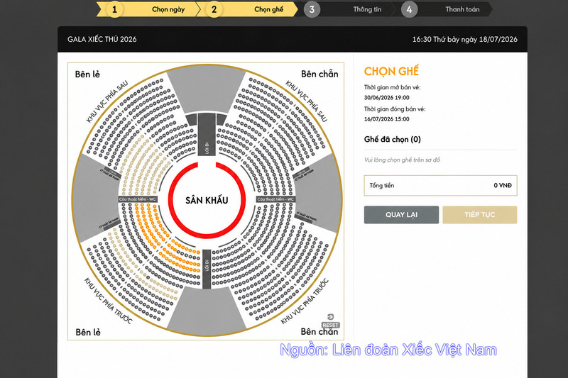 Người mua online sẽ tự lựa chọn ghế khi mua vé.