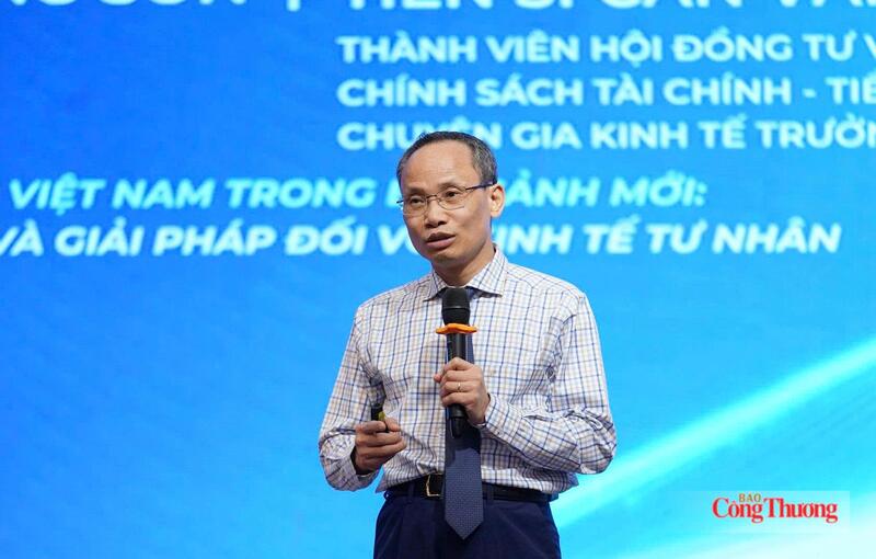 TS. Cấn Văn Lực - Thành viên Hội đồng Tư vấn chính sách tài chính - tiền tệ quốc gia - Ảnh: Vân Nguyễn