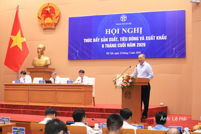 Ông Nguyễn Anh Sơn, Cục trưởng Cục Xuất nhập khẩu, Bộ Công Thương phát biểu tại hội nghị.