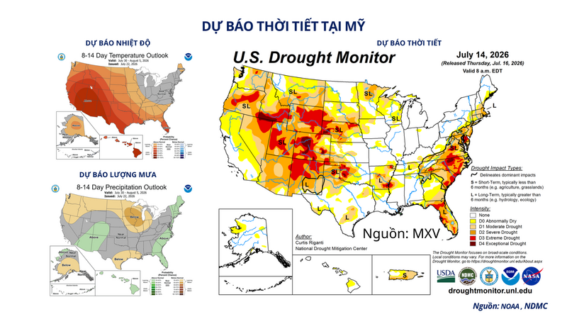 Dự báo thời tiết tại Mỹ