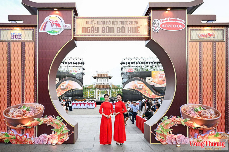 Không gian diễn ra Ngày Bún bò Huế.