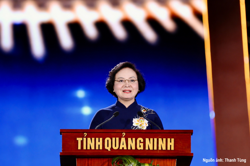 Bí thư Trung ương Đảng, Phó Thủ tướng Chính phủ Phạm Thị Thanh Trà phát biểu tại chương trình.