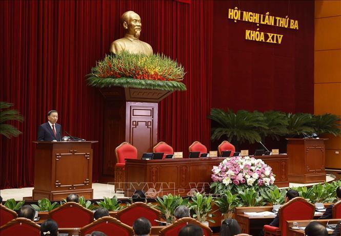 Tổng Bí thư, Chủ tịch nước Tô Lâm phát biểu bế mạc. Ảnh: Thống Nhất/TTXVN