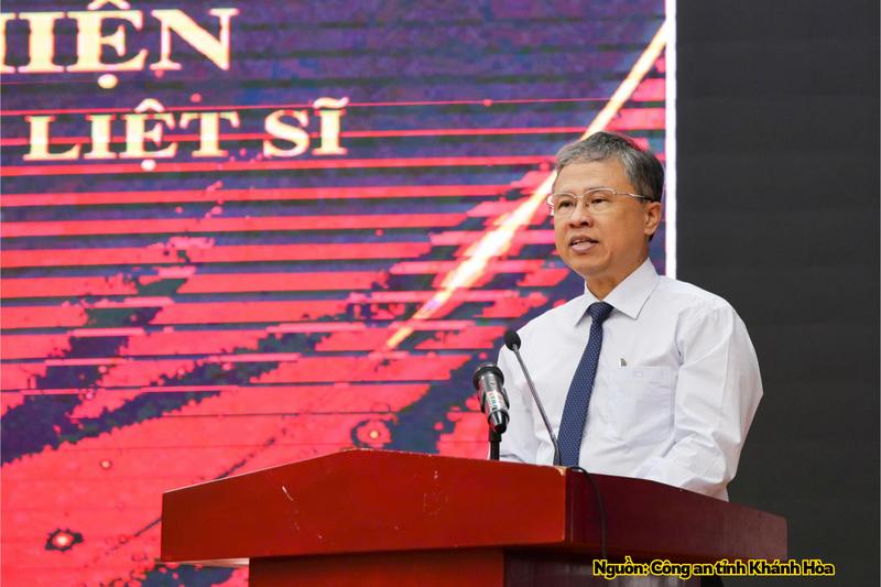 Ông Trần Hòa Nam, Phó Chủ tịch UBND tỉnh Khánh Hòa phát biểu.