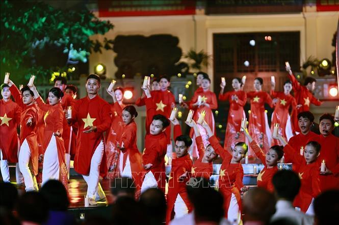 Chương trình cầu truyền hình tại Công viên Lê Thị Riêng, Thành phố Hồ Chí Minh. Ảnh: Doãn Tấn/TTXVN
