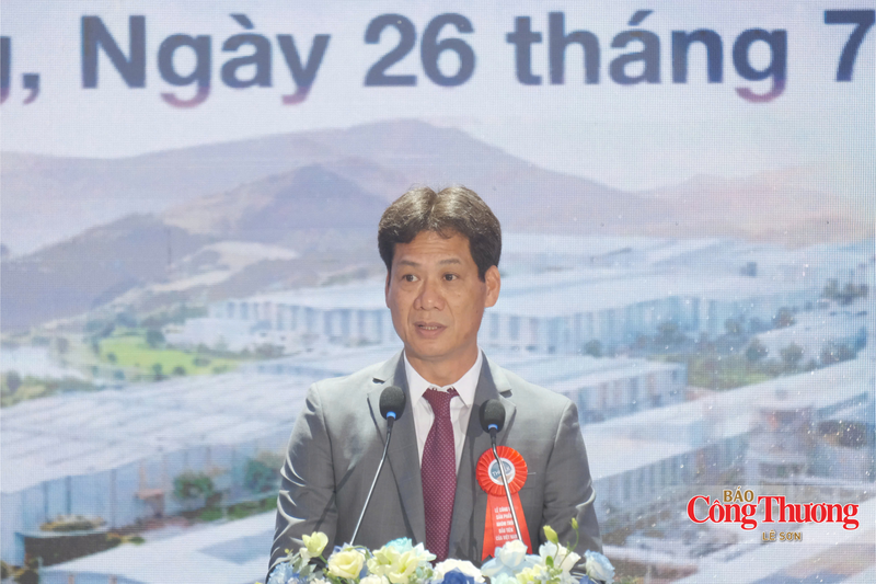 Ông Trần Hồng Quân, Giám đốc Công ty TNHH Luyện kim Trần Hồng Quân phát biểu.