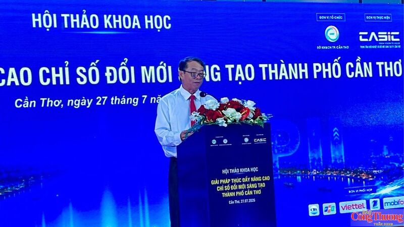 Ông Nguyễn Văn Khởi, Phó Chủ tịch UBND TP. Cần Thơ, phát biểu tại hội thảo