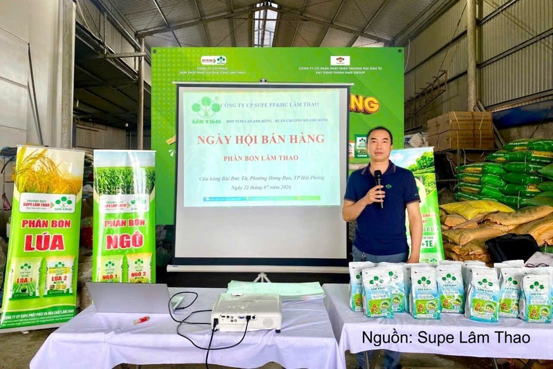 Supe Lâm Thao tiếp tục phối hợp với Công ty Cổ phần Phát triển Thương mại Đầu tư Xây dựng Thành Nam tổ chức các ngày hội bán hàng tại 3 đại lý trên địa bàn thành phố Hải Phòng.
