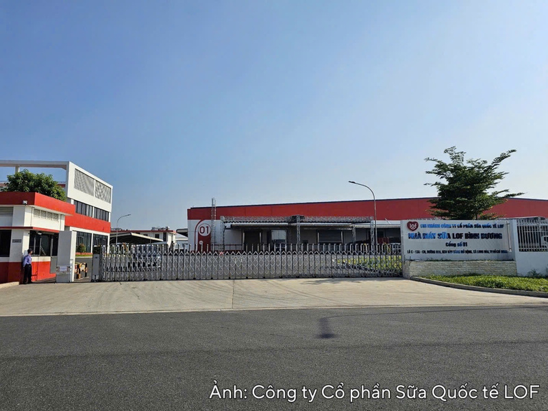 Nhà máy Công ty Cổ phần Sữa Quốc tế LOF tại Khu công nghiệp Bàu Bàng, TP. Hồ Chí Minh.