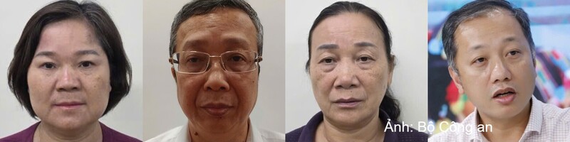 Các đối tượng từ trái qua: Nguyễn Thị Hà, Hoàng Trung, Bế Thị Thu Hiền, Nguyễn Quang Hiếu.