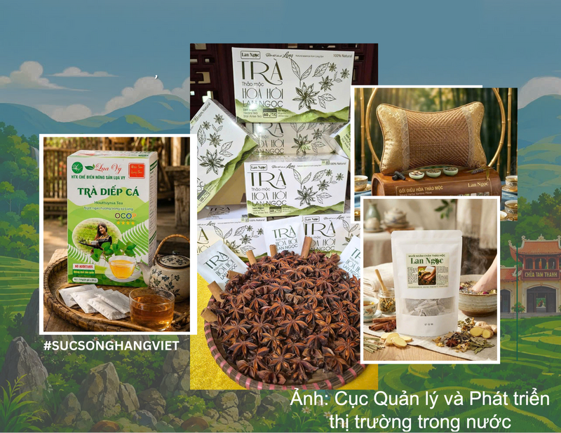 Những sản phẩm được bày bán tại không gian trưng bày