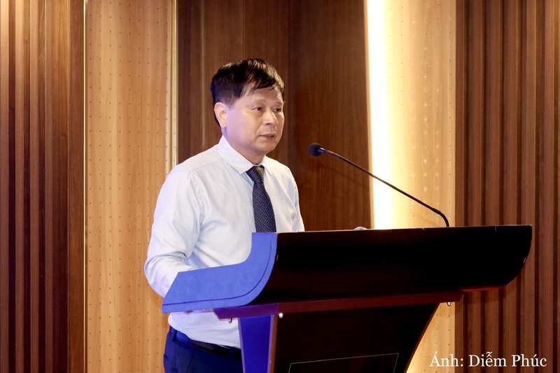 Ông Trần Trọng Dũng, Phó Chủ tịch Hội Nhà báo Việt Nam phát biểu khai mạc hội thảo.