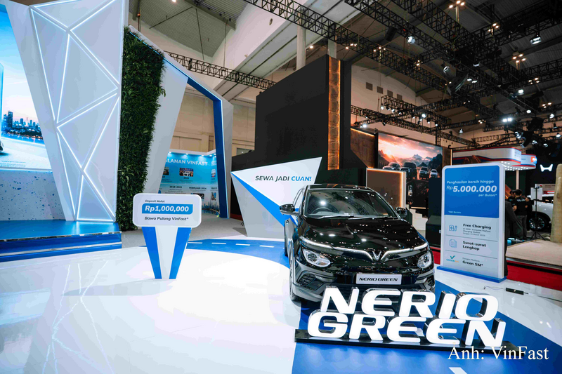 Dải sản phẩm ô tô điện hấp dẫn được trưng bày tại GIIAS 2026 bao gồm MPV 7, VF 3, Nerio Green…