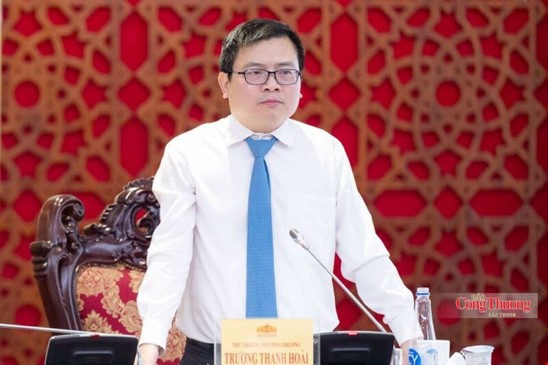 Thứ trưởng Bộ Công Thương Trương Thanh Hoài phát biểu tại hội thảo.