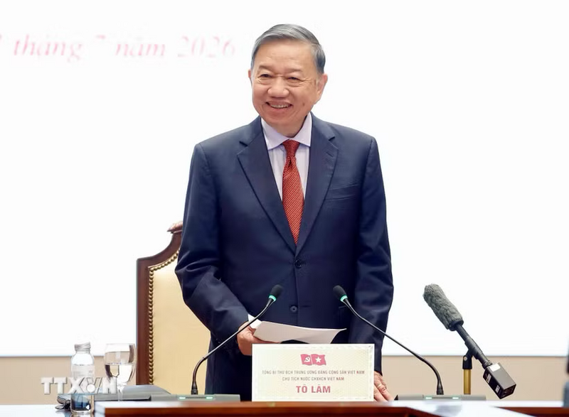 Tổng Bí thư, Chủ tịch nước Tô Lâm phát biểu. Ảnh: Thống Nhất/TTXVN