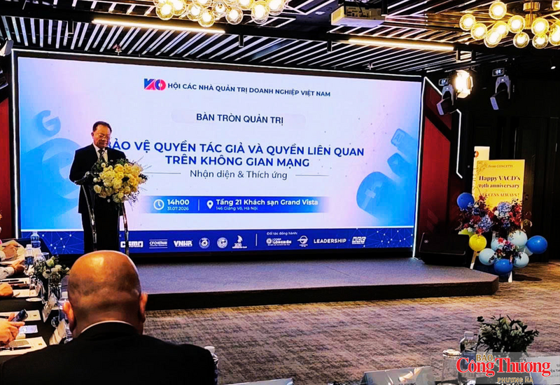 GS.TS Nguyễn Đức Thuận, Chủ tịch Hội các Nhà quản trị doanh nghiệp Việt Nam phát biểu khai mạc sự kiện.