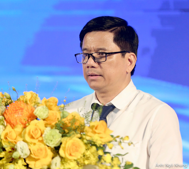 Ông Đỗ Đình Hiệu, Giám đốc VCCI Chi nhánh Thanh Hóa - Ninh Bình phát biểu tại buổi lễ.