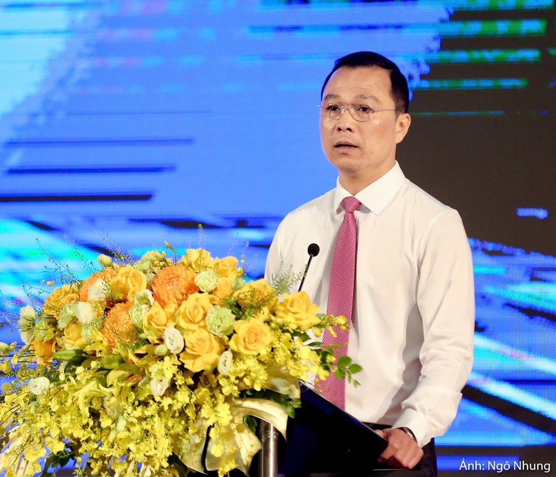 Chủ tịch UBND tỉnh Thanh Hóa Tô Anh Dũng phát biểu tại buổi lễ.