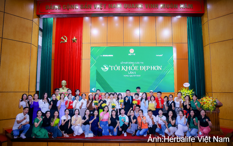 Không khi sôi nổi tại Lễ phát động cuộc thi "Tôi Khỏe Đẹp Hơn" lần 5 năm 2026.