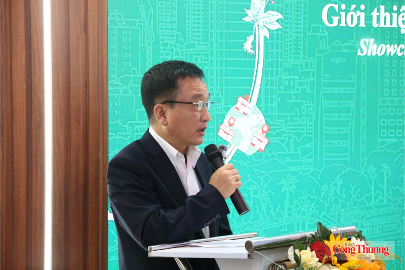 Ông Huỳnh Xuân Sơn, Phó Giám đốc Sở Công Thương TP. Đà Nẵng phát biểu tại hội nghị.