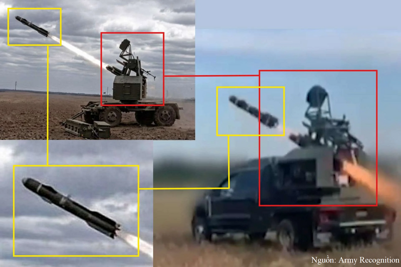 Hệ thống STASH của Ukraine được cho là sử dụng tên lửa Hellfire để đánh chặn UAV.