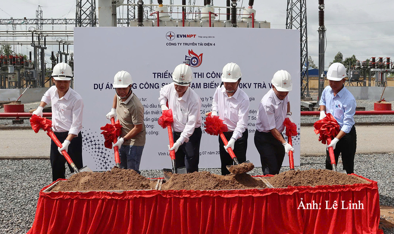 Các đơn vị tham gia triển khai thi công Dự án Nâng công suất Trạm biến áp 220kV Trà Vinh.