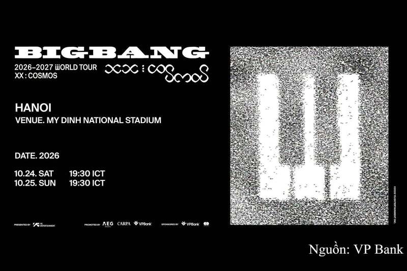 BIGBANG có cuộc hội ngộ “20 năm có một” với cộng đồng người hâm mộ Việt Nam tại Mỹ Đình.