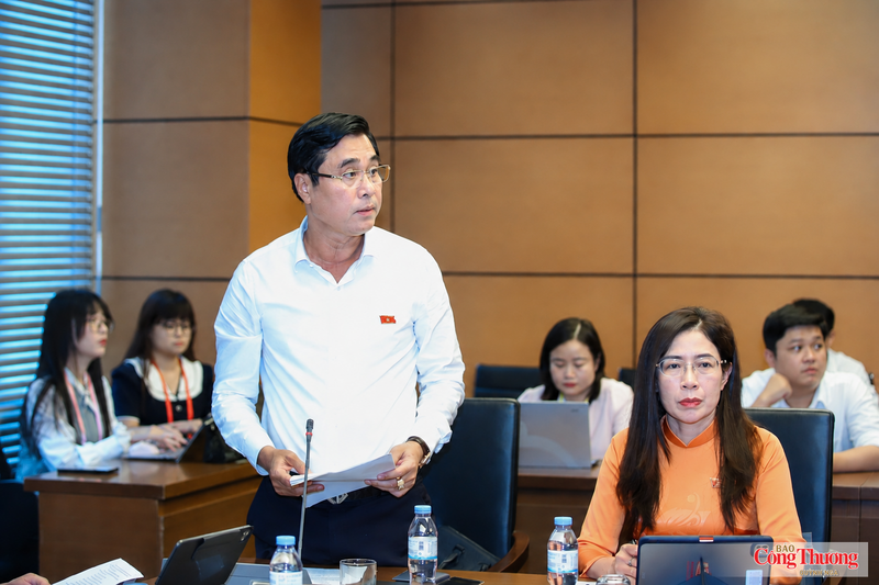 Đại biểu Nguyễn Cao Sơn - đoàn Phú Thọ phát biểu tại phiên họp