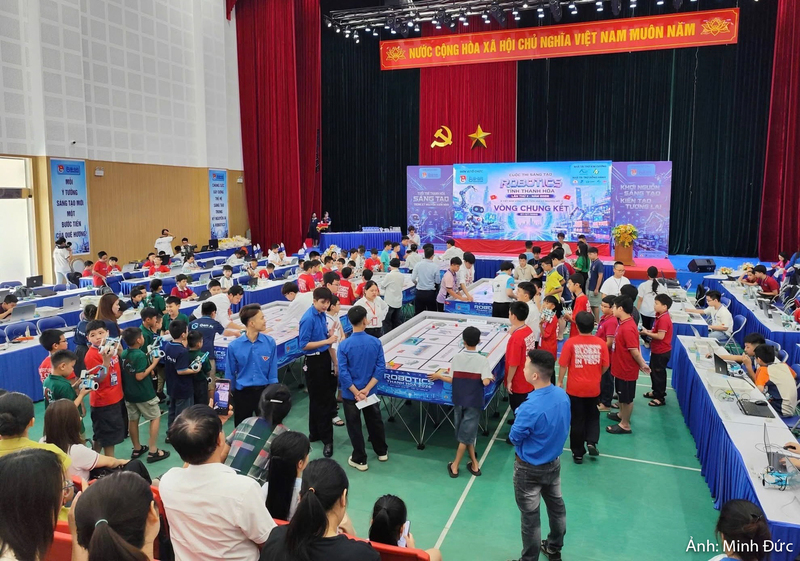 Vừa qua, Cuộc thi Robotics tỉnh Thanh Hóa lần thứ II năm 2026 được tổ chức với 154 đội thi.