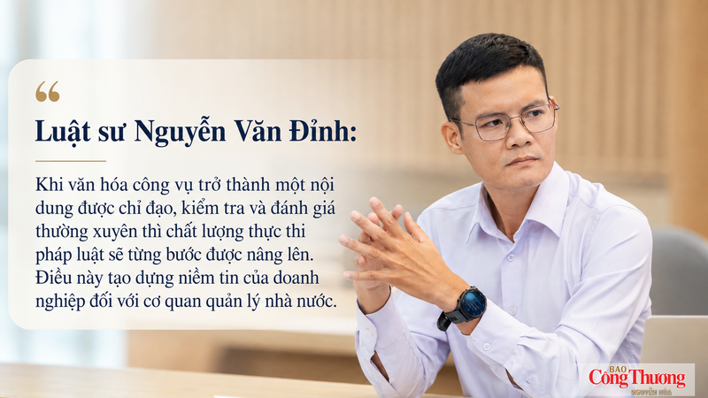Luật sư Nguyễn Văn Đỉnh: Văn hóa công vụ tạo dựng niềm tin cho doanh nghiệp - 3