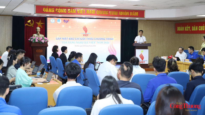 Toàn cảnh chương trình gặp mặt báo chí giới thiệu chương trình "Tỏa sáng nghị lực Việt" năm 2026.