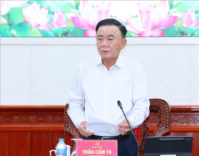 Thường trực Ban Bí thư Trần Cẩm Tú. Ảnh: Phương Hoa/TTXVN