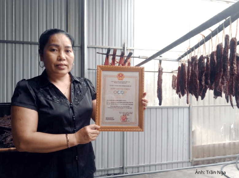 Sản phẩm bò giàng của Hợp tác xã sản xuất và kinh doanh bò giàng Thảo Hảo đạt chứng nhận OCOP 3 sao