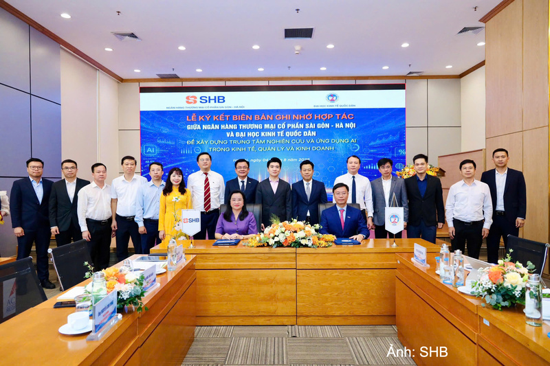 SHB ký kết biên bản ghi nhớ hợp tác với Đại học Kinh tế Quốc dân.