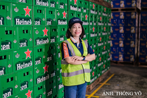 Bà Nguyễn Thị Ngọc Lan, Giám đốc Nhà máy bia Heineken TP. Hồ Chí Minh. Ảnh: Thông Võ