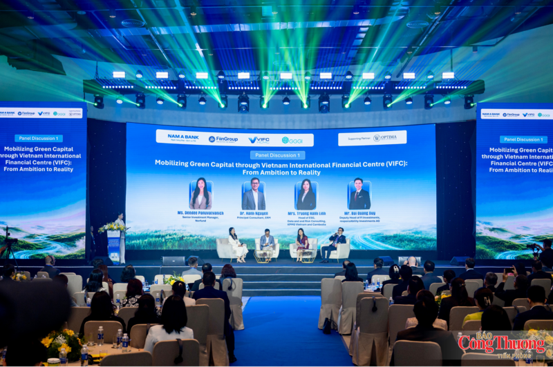 Toàn cảnh phiên thảo luận thứ nhất tại Hội nghị Tài chính Xanh Việt Nam 2026