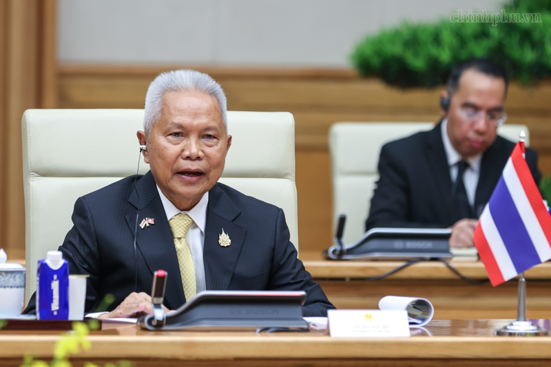 Chủ tịch Quốc hội Thái Lan đánh giá cao những thành tựu phát triển kinh tế-xã hội của Việt Nam cũng như quá trình tinh gọn bộ máy của Việt Nam thời gian qua - Ảnh: VGP/Nhật Bắc